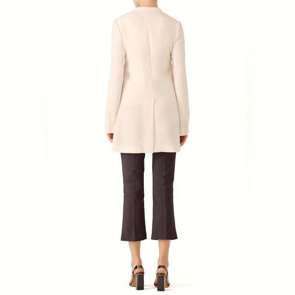 THEORY Winola Open Front Blazer Jacket in an off white/beige - size 2 - Picture 3 of 14